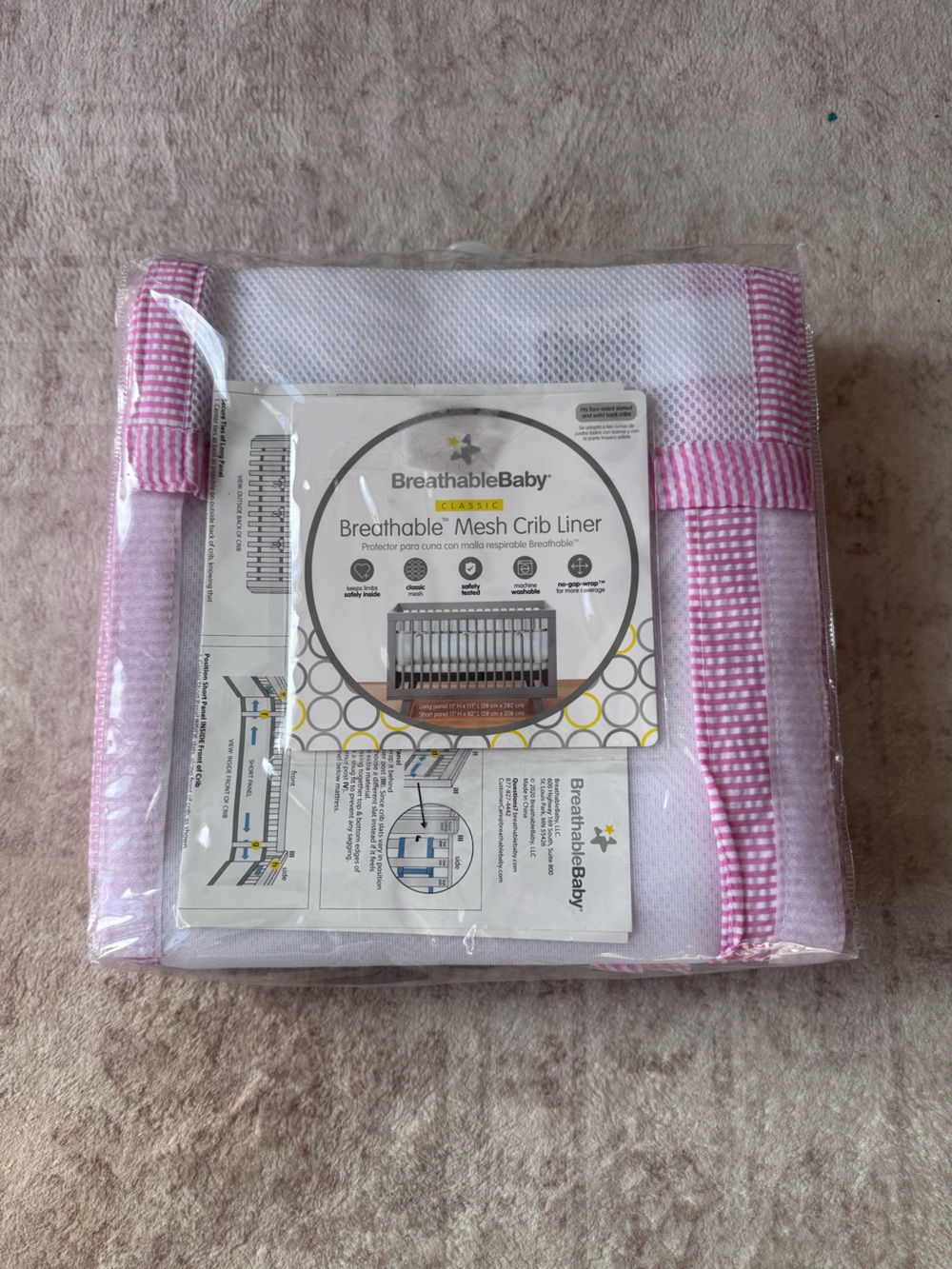Breathable Baby Breathable Crib Liner NWT